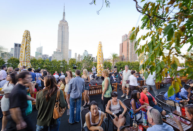 Rooftop en été à New York