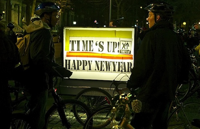 Times up New Years Eve Bike Ride