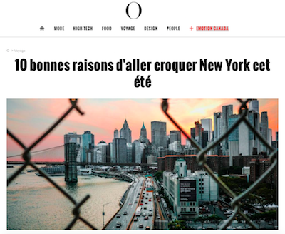 New York Off Road dans l'Obs